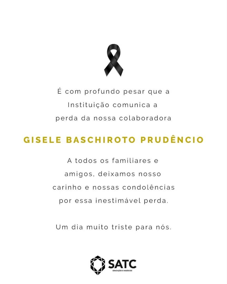 Nota de falecimento: professora Gisele Baschiroto Prudêncio, aos 37 anos — foto 2