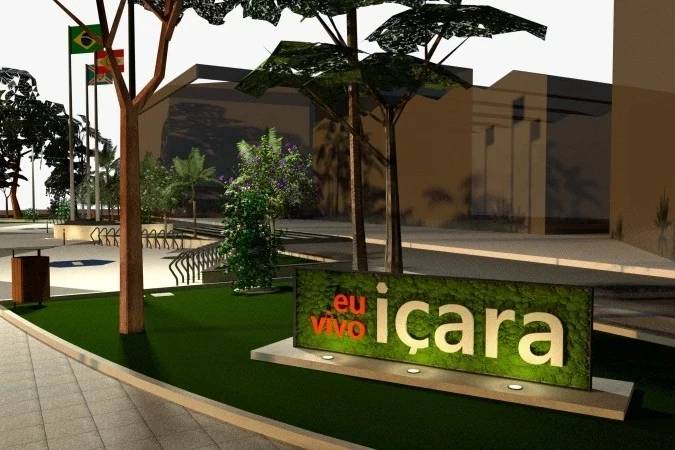 Revitalização da Praça João Goulart é inaugurada em Içara — foto 1