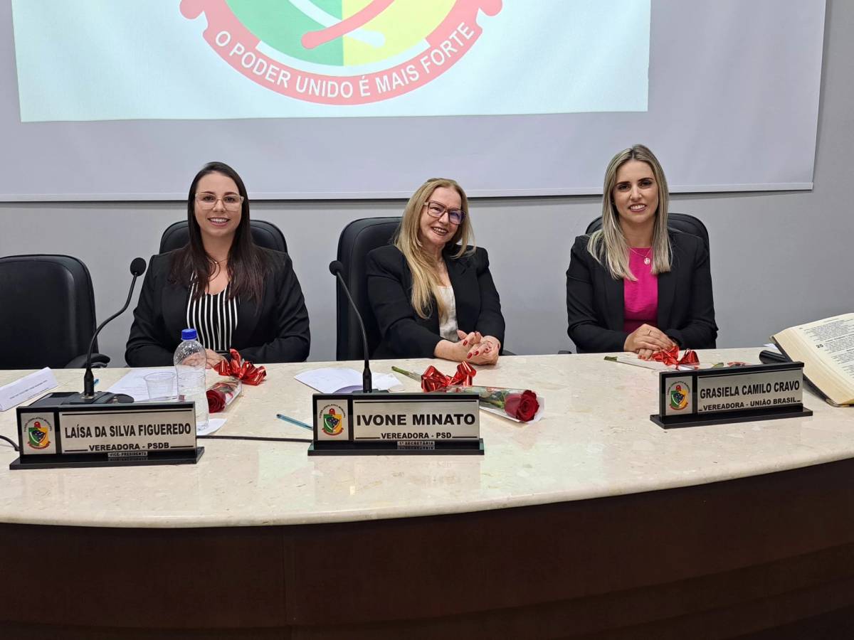 Representatividade feminina marca a Sessão Ordinária da Câmara de Forquilhinha — foto 2