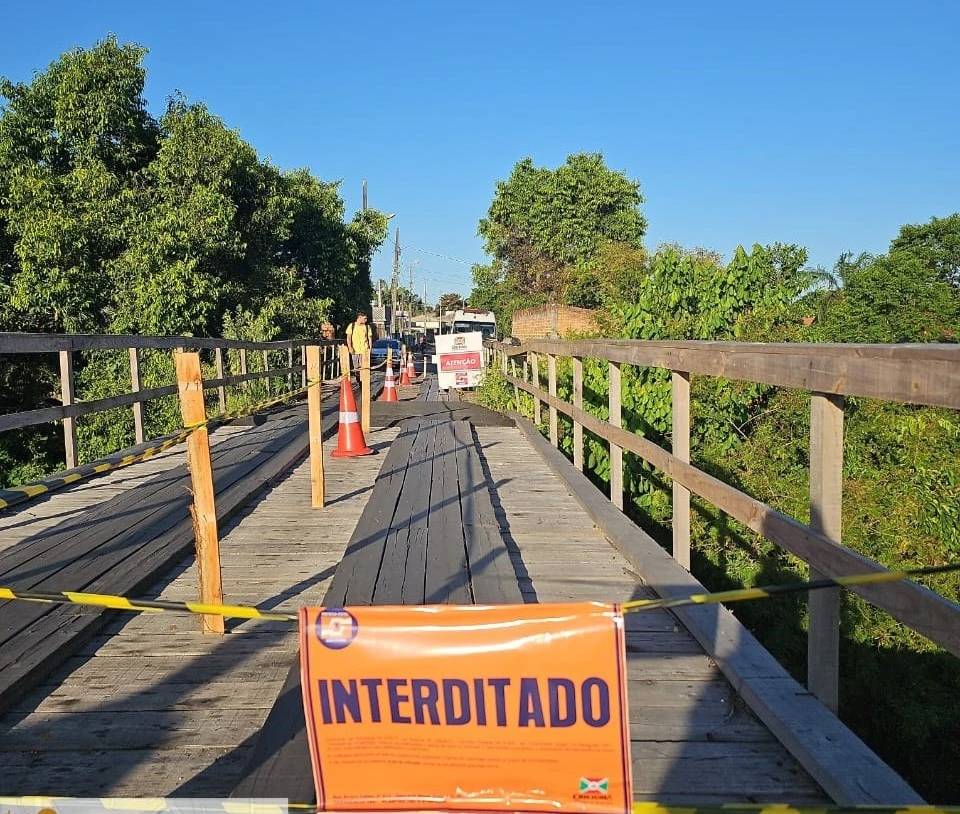 Defesa Civil interdita parcialmente ponte no bairro São Francisco em Criciúma — foto 3