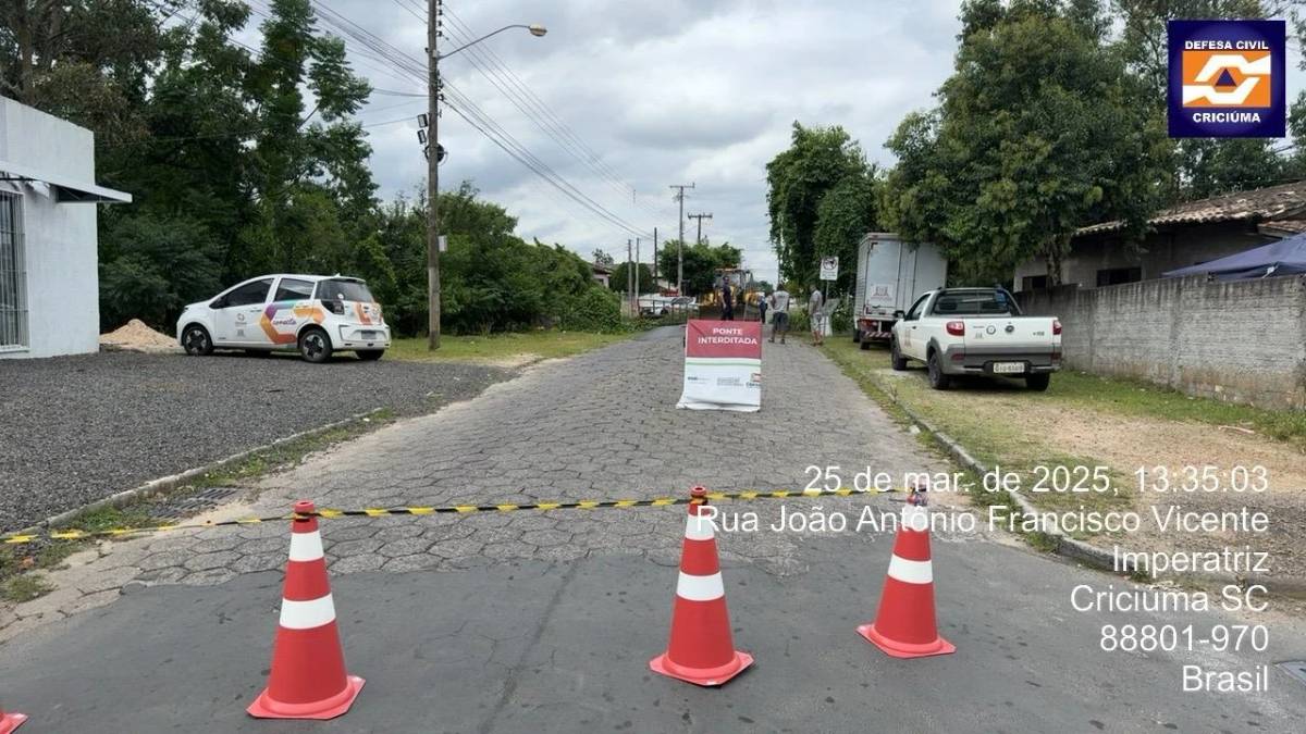 Criciúma: tráfego na ponte do bairro São Francisco é liberado após restauração — foto 2