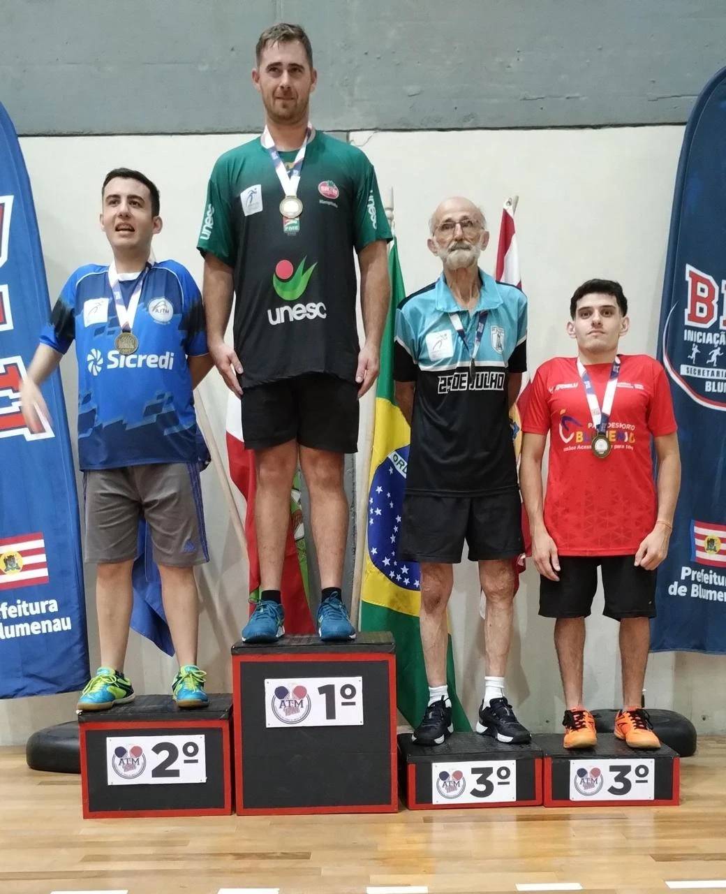 Tênis de Mesa: atletas de Criciúma conquistam cinco medalhas no estadual — foto 1