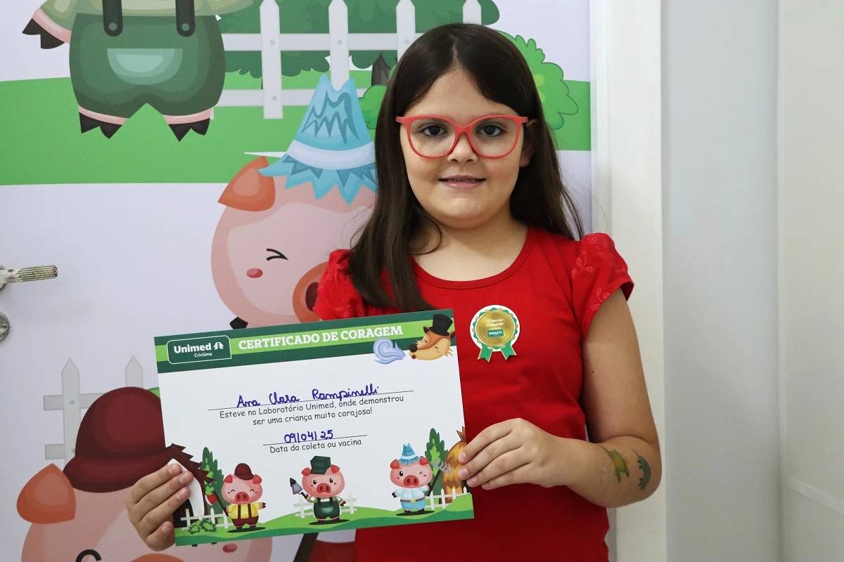 Com decoração dos Três Porquinhos, Laboratório Unimedtransforma posto de coleta dedicado às crianças — foto 2