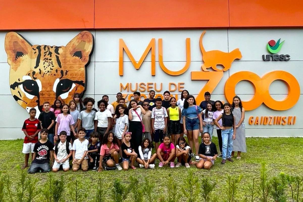 Crianças e adolescentes da Afasc exploram o Museu de Zoologia da Unesc — foto 2