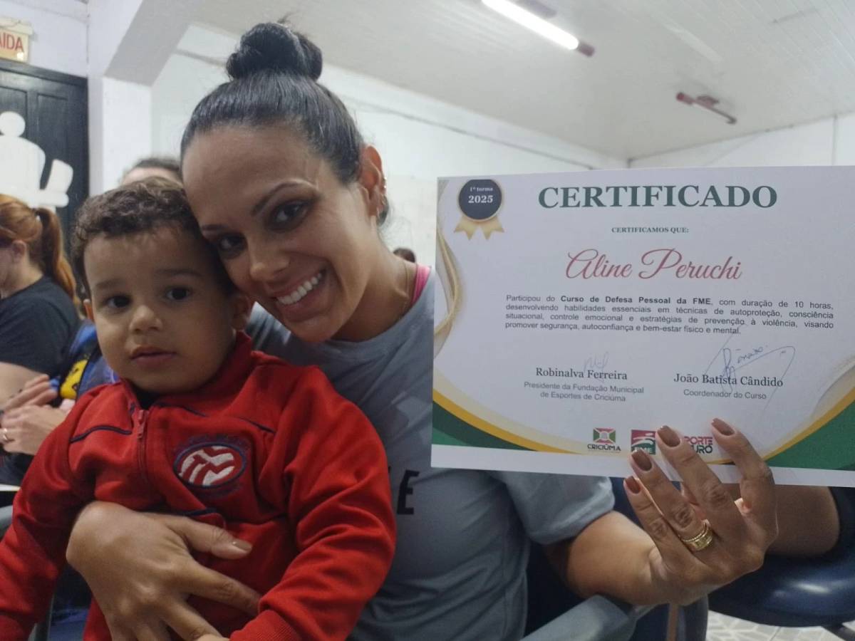Primeiras turmas do curso de defesa pessoal para mulheres têm aulas finalizadas em Criciúma — foto 2