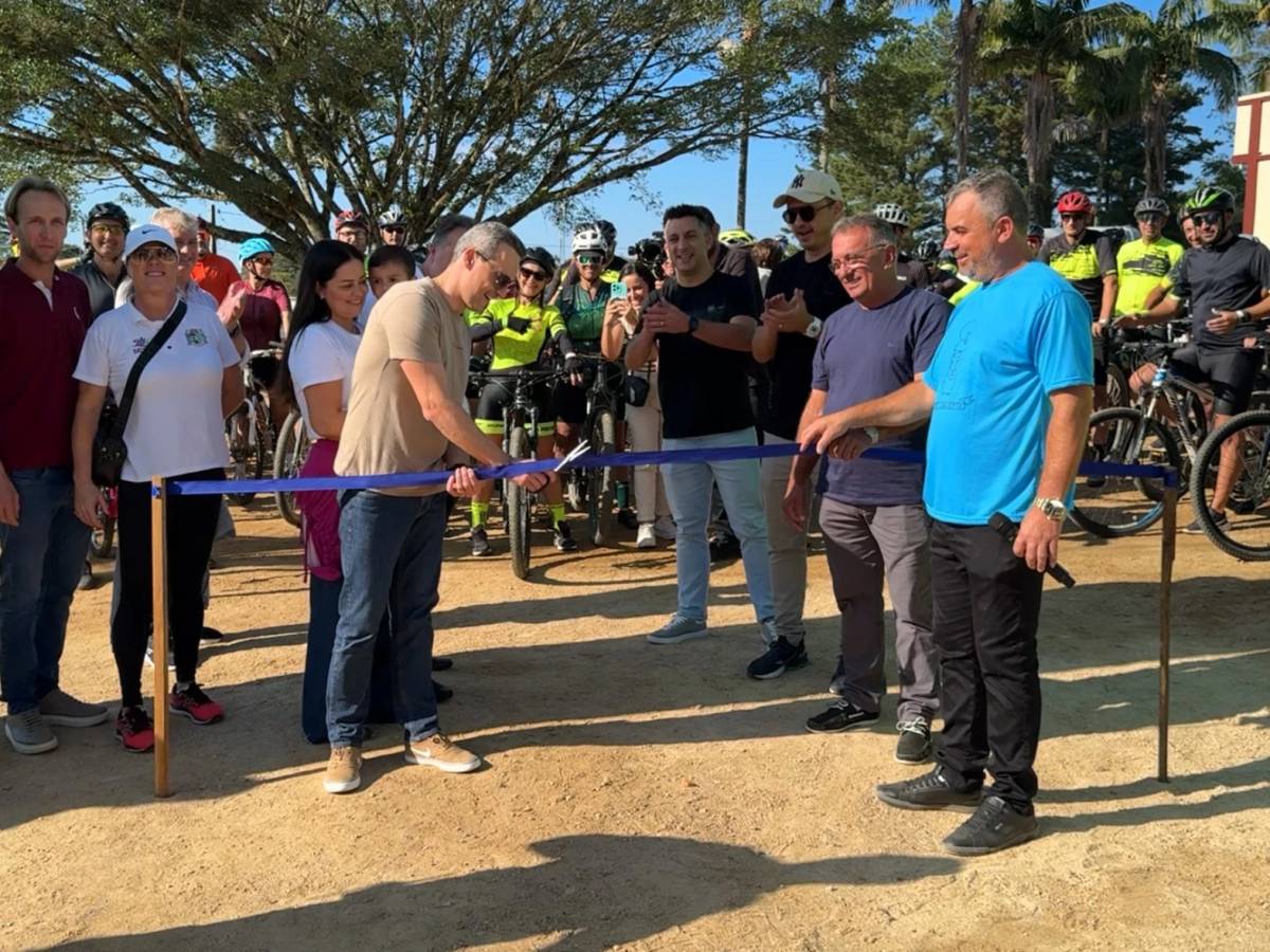 Volta Clística da Integração marca abertura de ligação entre comunidades de Orleans — foto 1
