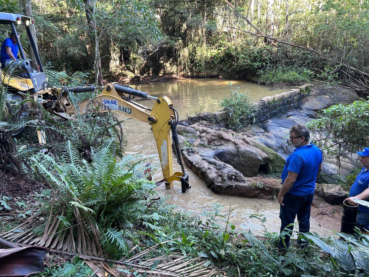Samae realiza limpeza em represas para otimizar captação e melhorar a qualidade da água em Urussanga — foto 2