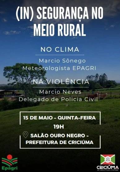 Palestra orienta moradores sobre furtos de gado em Criciúma — foto 1