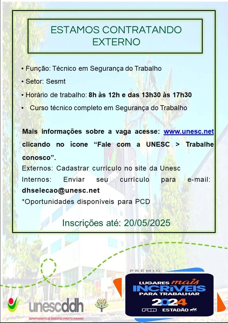 Vagas de emprego no Sul de Santa Catarina — foto 1