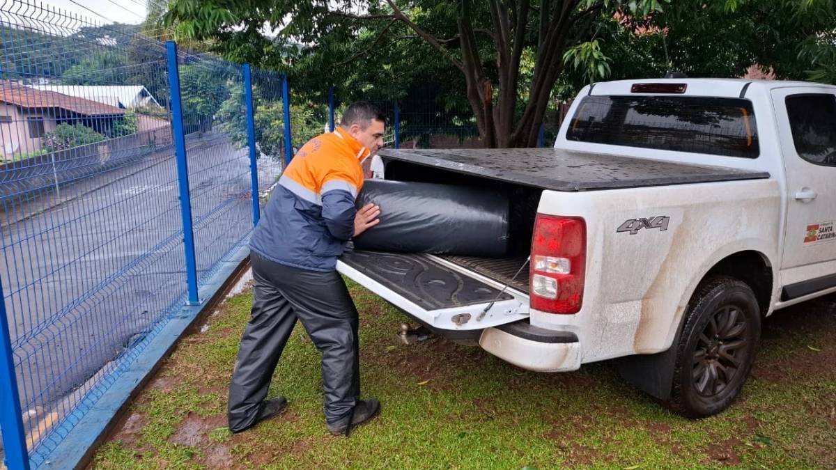 Santa Catarina tem três municípios em situação de emergência devido a fortes temporais — foto 1