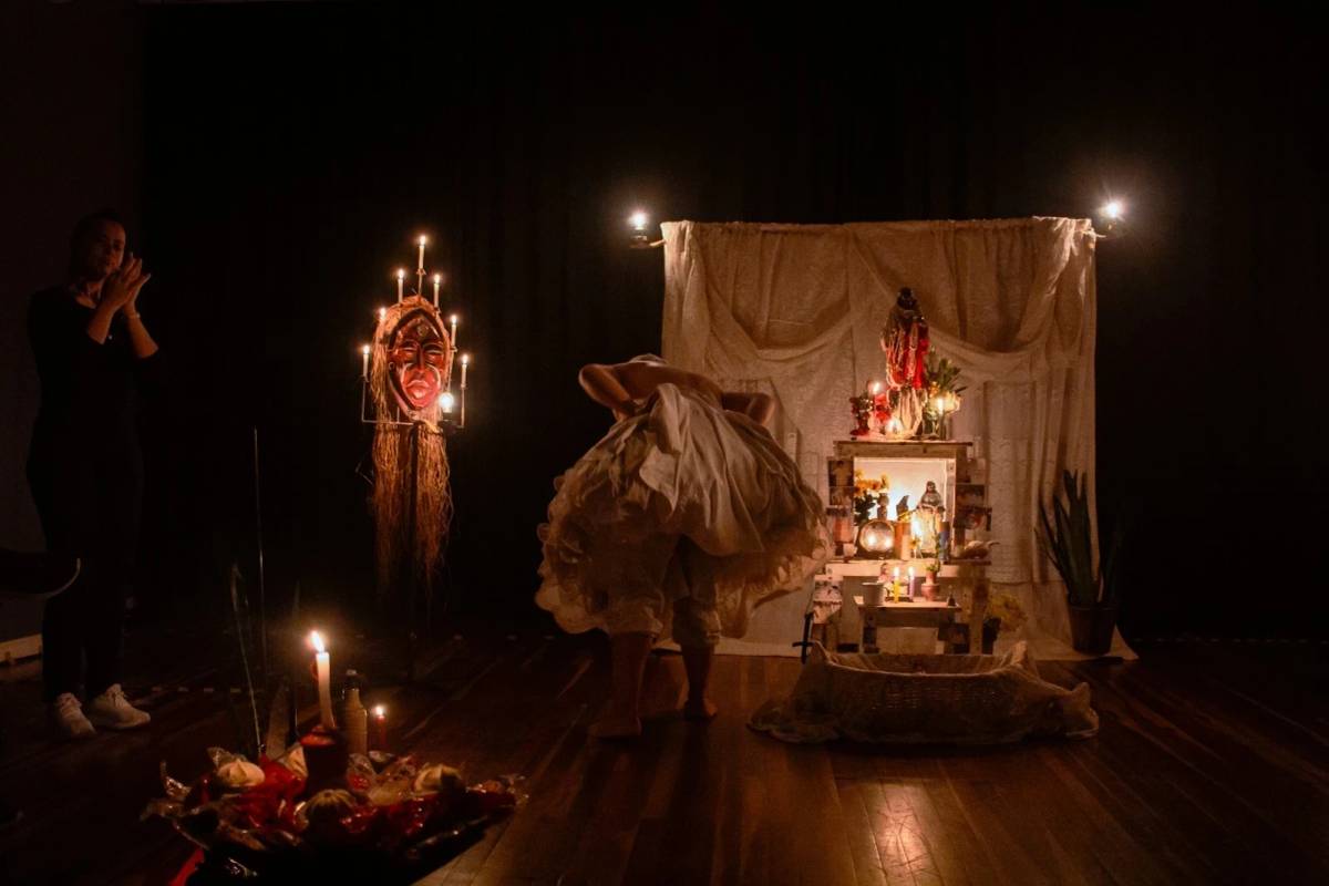 Peça de teatro sobre religiões de matriz africana é apresentada em Imbituba neste domingo — foto 2