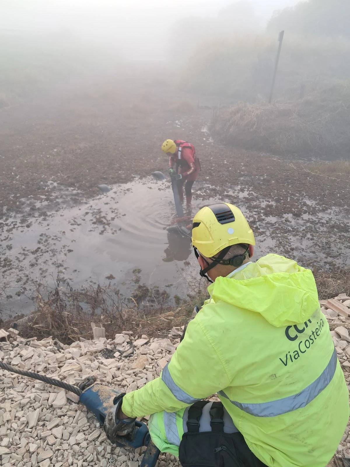 Duas pessoas morrem após carro cair em lago às margens da BR-101 — foto 1