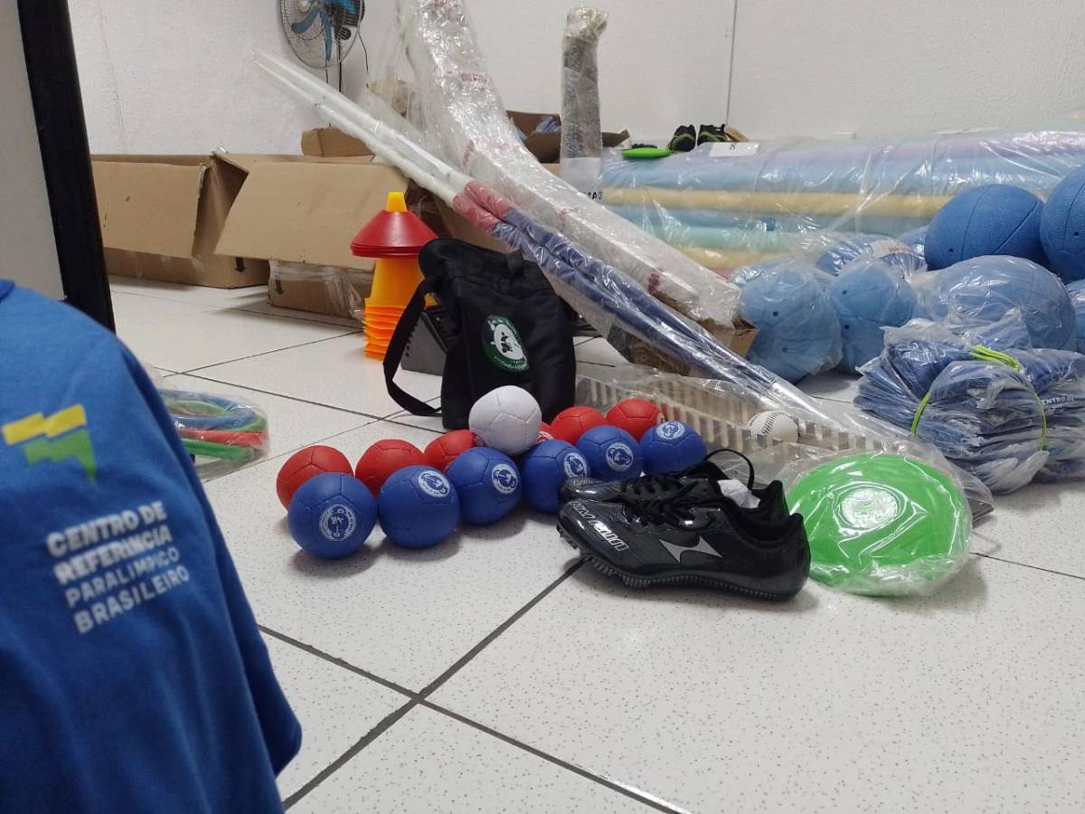 Criciúma recebe materiais esportivos do Comitê Paralímpico Brasileiro — foto 1