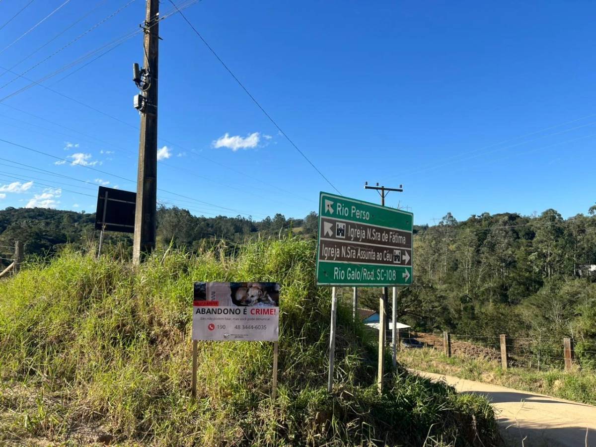 Placas de conscientização são instaladas em Cocal do Sul — foto 1