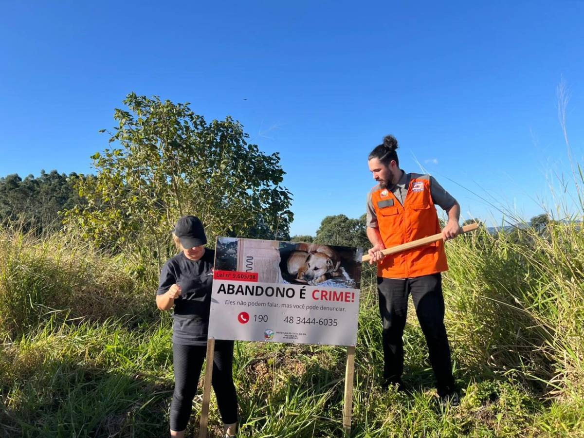 Placas de conscientização são instaladas em Cocal do Sul — foto 2