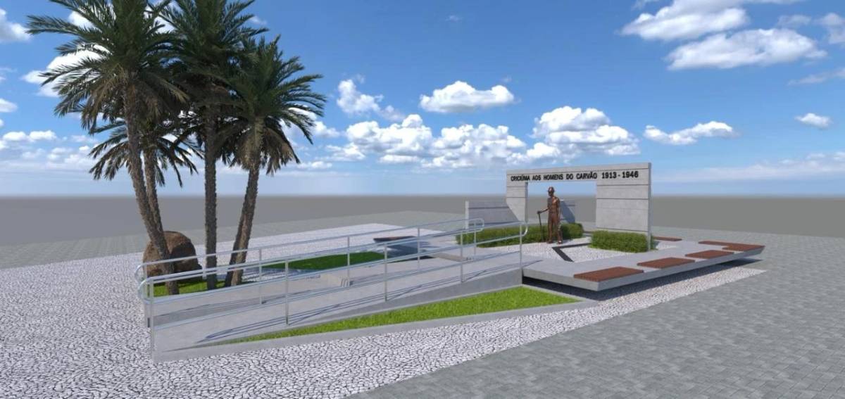 Monumento do Mineiro passa por revitalização em Criciúma — foto 2