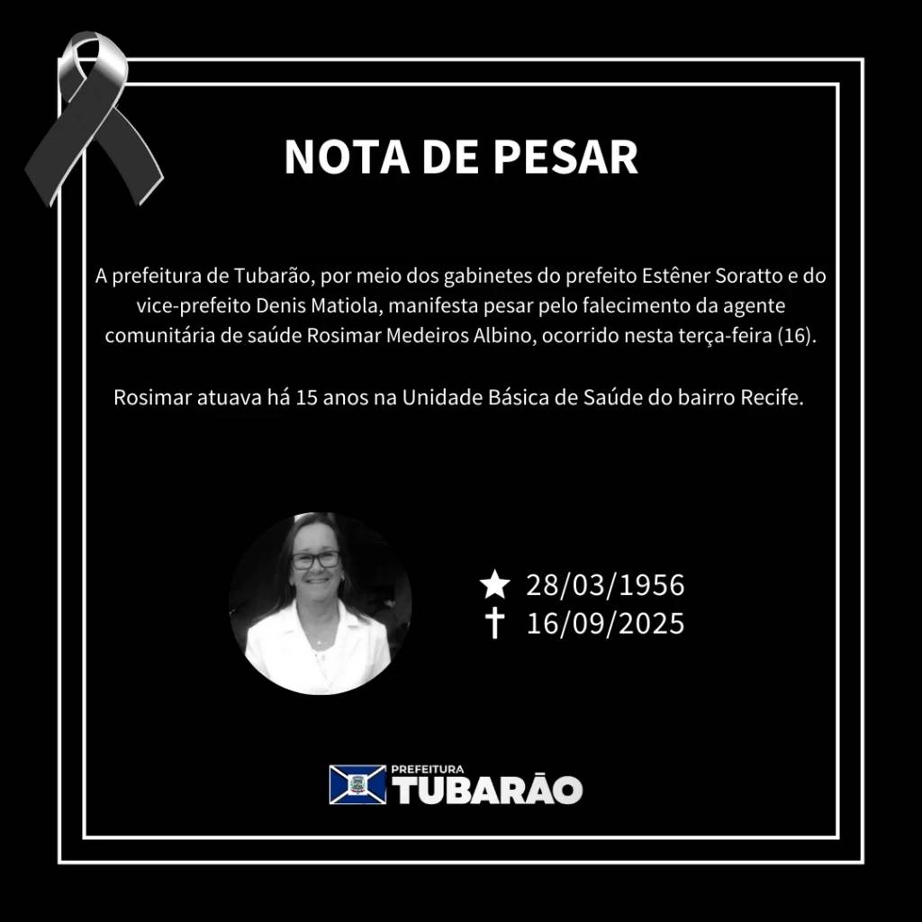 Nota de falecimento: Rosimar Medeiros Albino, aos 69 anos — foto 1