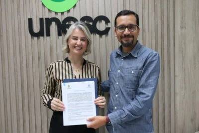 Unesc firma acordos de cooperação com universidade de país da América do sul — foto 1