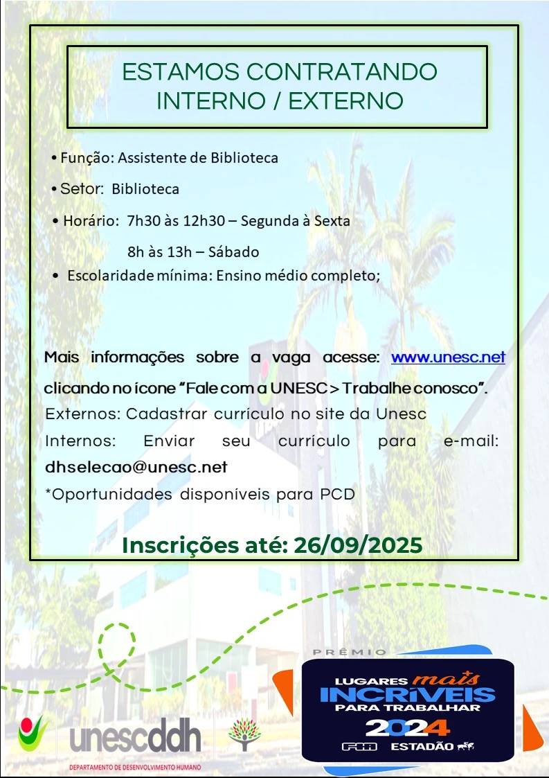 Vagas de emprego no Sul de Santa Catarina — foto 1