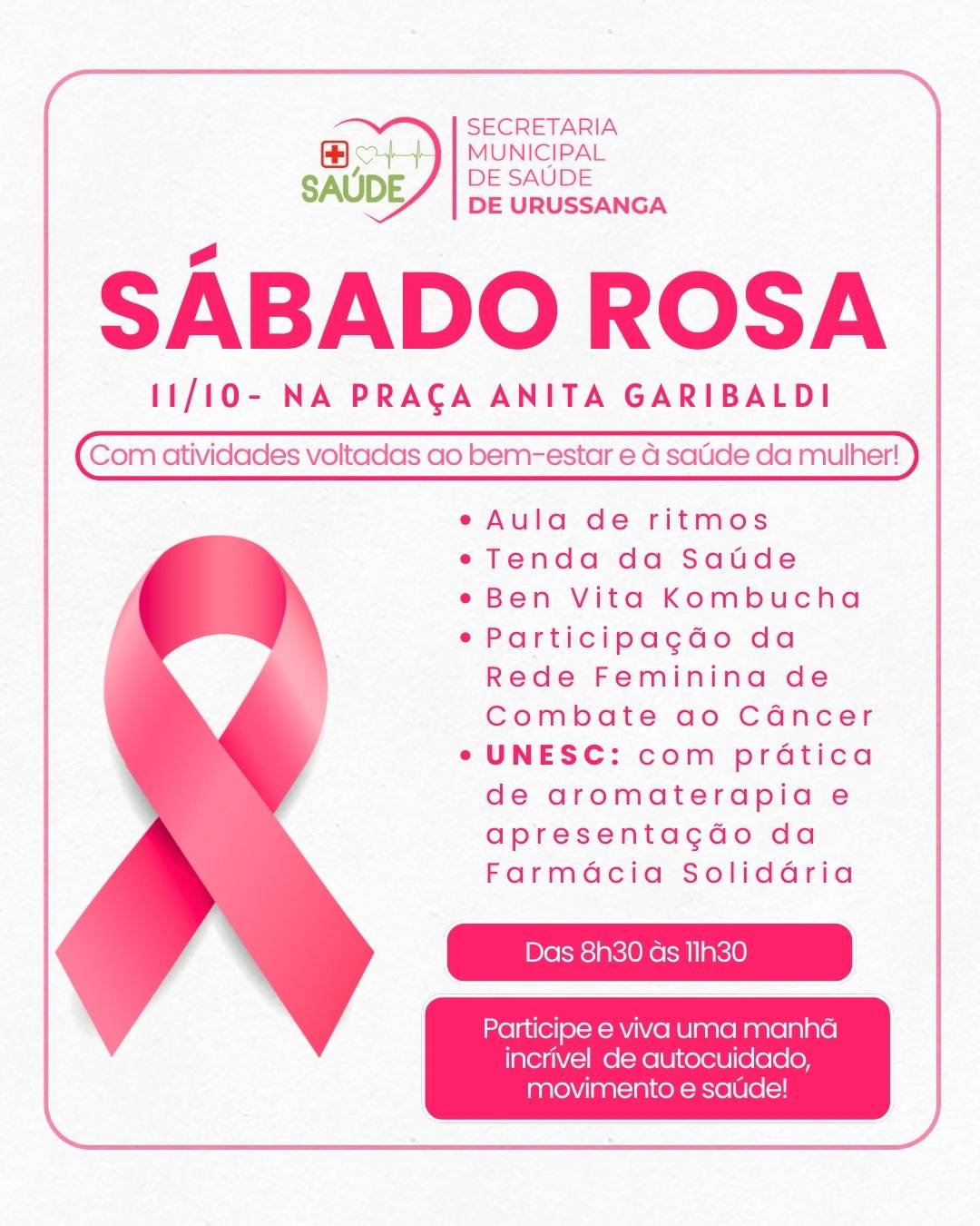 Mulheres vão ter uma manhã de cuidados e bem-estar em Urussanga — foto 1