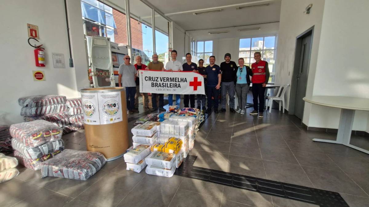Campanha de arrecadação de alimentos em homenagem ao centenário de Criciúma atinge meta — foto 1