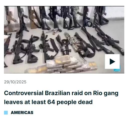 Rio de Janeiro: Operação Contenção ganha repercussão internacional — foto 1