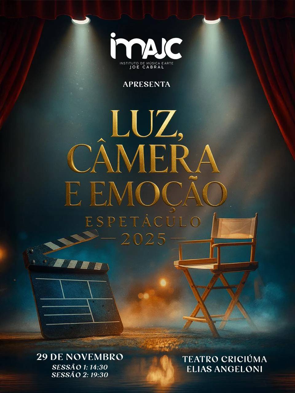 Linguagem do cinema será trabalhada em espetáculo no Teatro Elias Angeloni