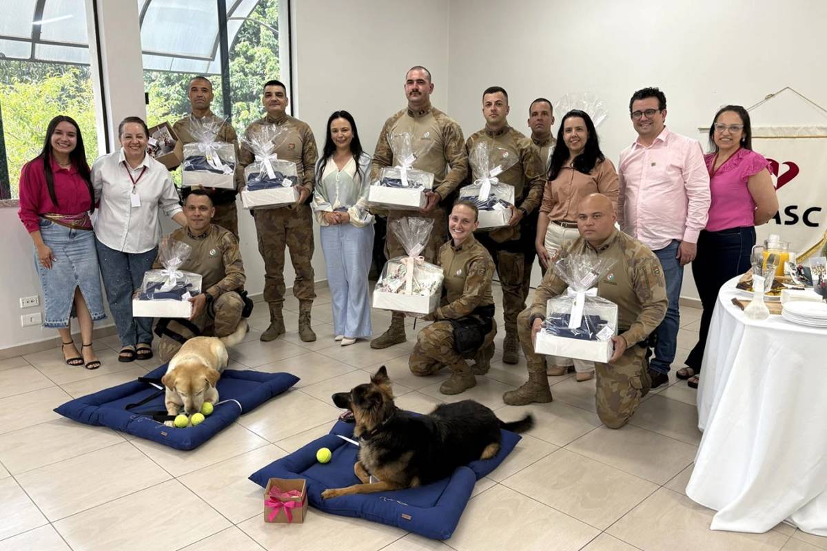 Cinoterapia: projeto da Afasc e PM beneficiou 80 crianças em 2025 — foto 1