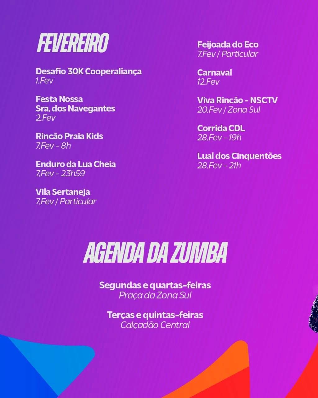 Com shows nacionais gratuitos, Balneário Rincão divulga programação completa para o verão — foto 4
