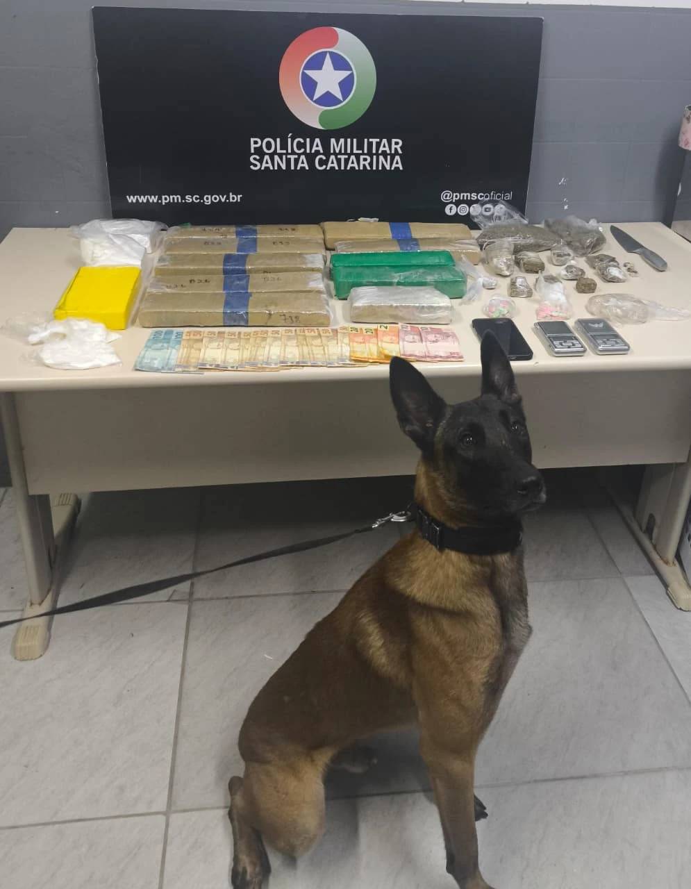 Nova ação da PM resulta na apreensão de grande quantidade de drogas em Criciúma; veja fotos — foto 1