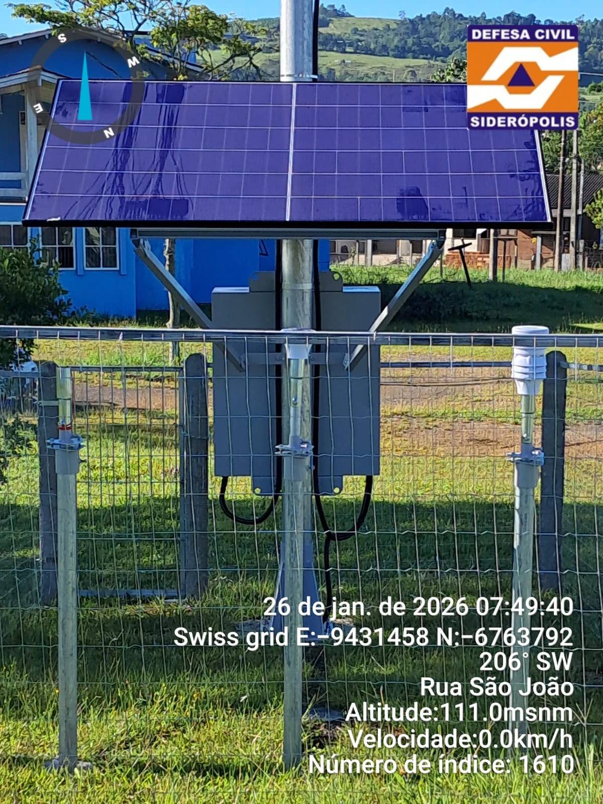 Siderópolis conclui implantação da primeira estação hidrometeorológica urbana — foto 2