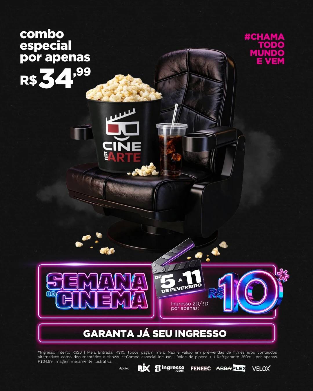 Cinemas de Criciúma estarão com ingressos promocionais a partir desta quinta-feira — foto 1