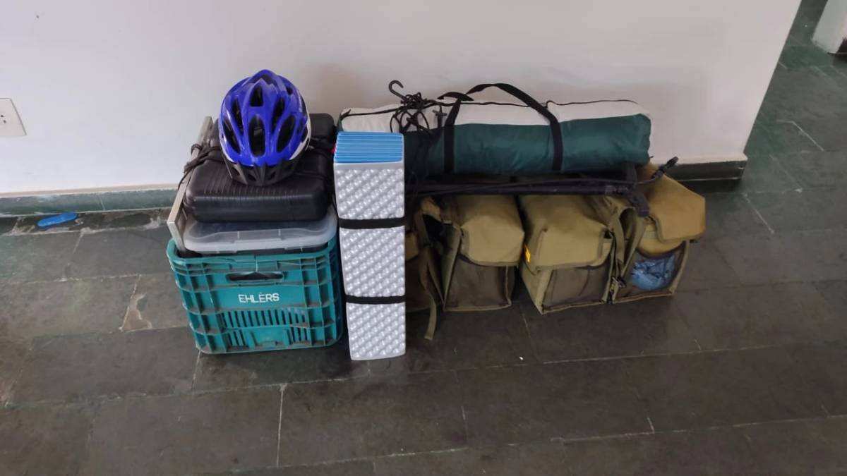 Com cachorro a bordo, morador do Sul de SC percorre o Brasil de bicicleta — foto 4