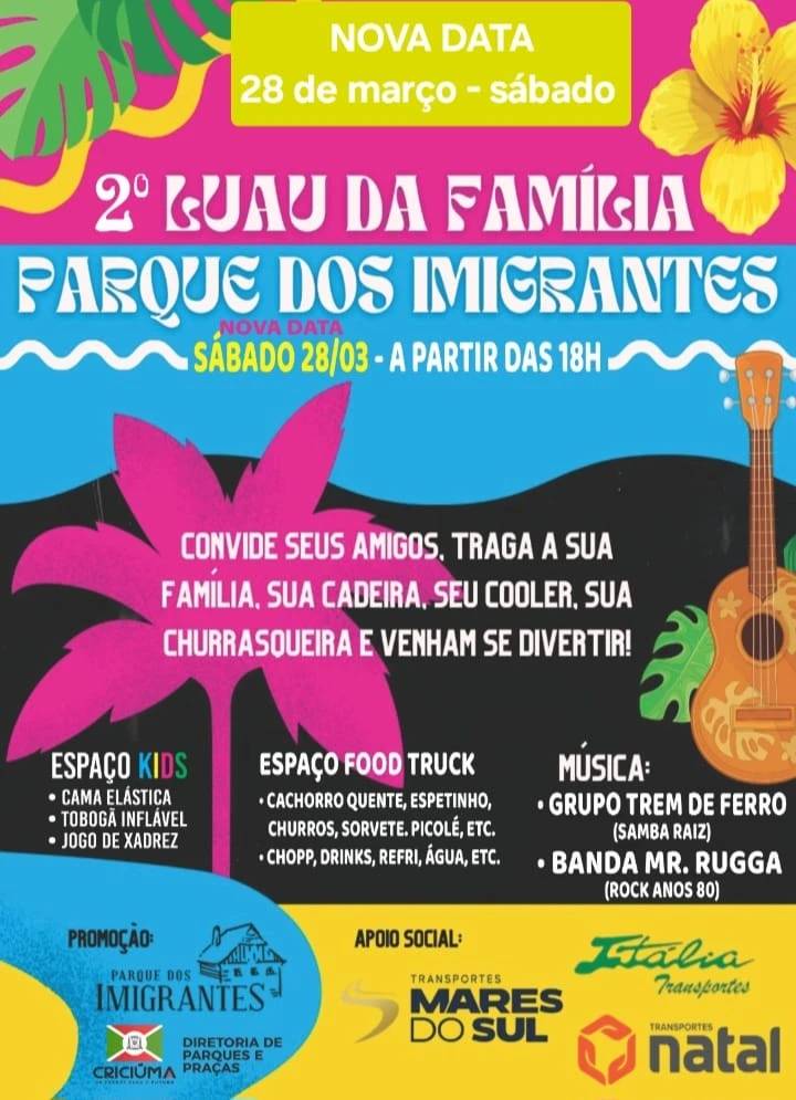 Segunda edição do Luau da Família no Parque dos Imigrantes acontecerá neste sábado — foto 1