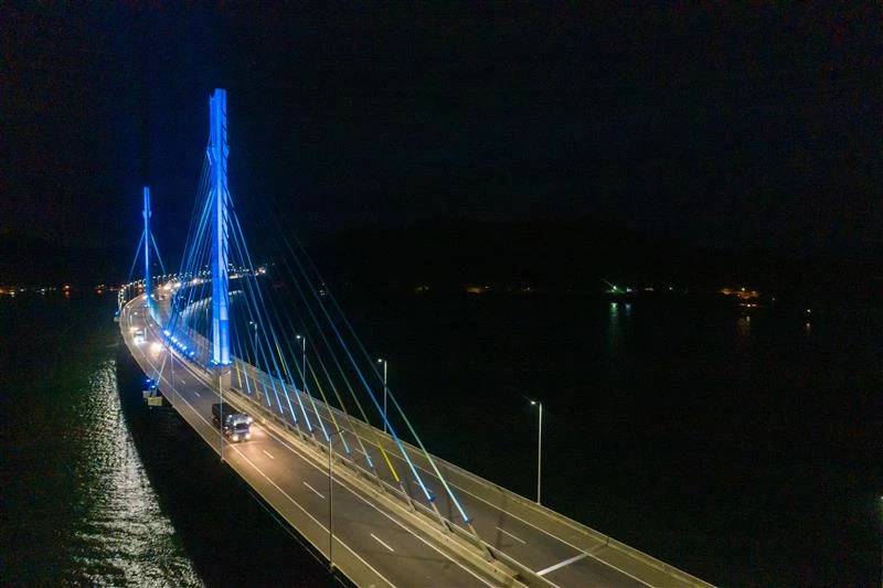 Ponte Anita Garibaldi destaca o mês de Conscientização sobre o Autismo — foto 2