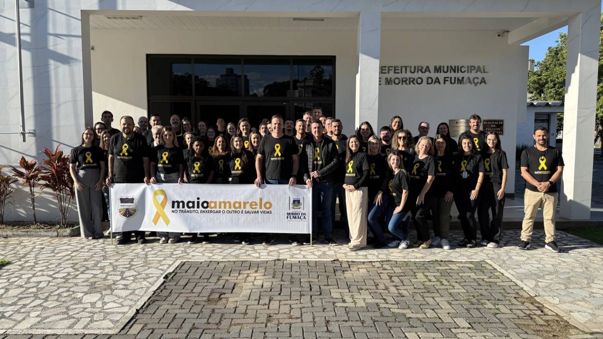 Campanha Maio Amarelo é lançada em Morro da Fumaça com ações de conscientização — foto 2