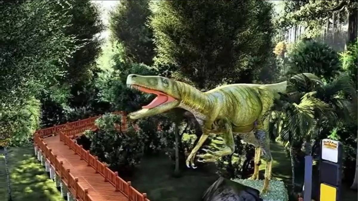 Parque com T-Rex de dez metros e dinossauros animatrônicos será inaugurado neste sábado em Araranguá — foto 1