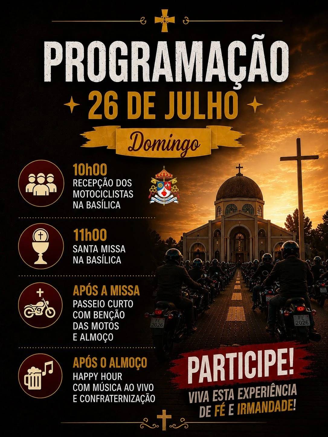 Fé sobre rodas: Romaria dos Motociclistas deve reunir mais de 5 mil pessoas em Içara — foto 2