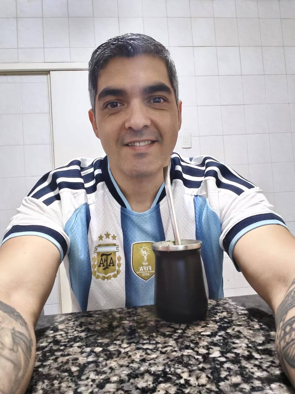 Argentino morador de Criciúma celebra classificação histórica à final da Copa do Mundo — foto 2