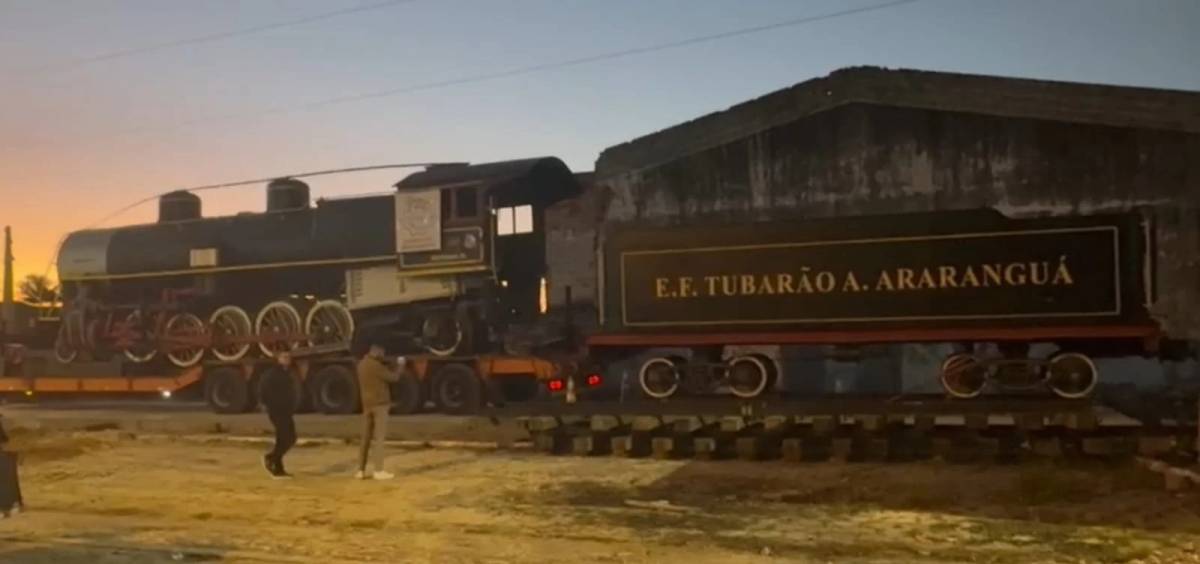 Locomotiva de 1937 se torna peça de exposição e valoriza a história de Araranguá — foto 1