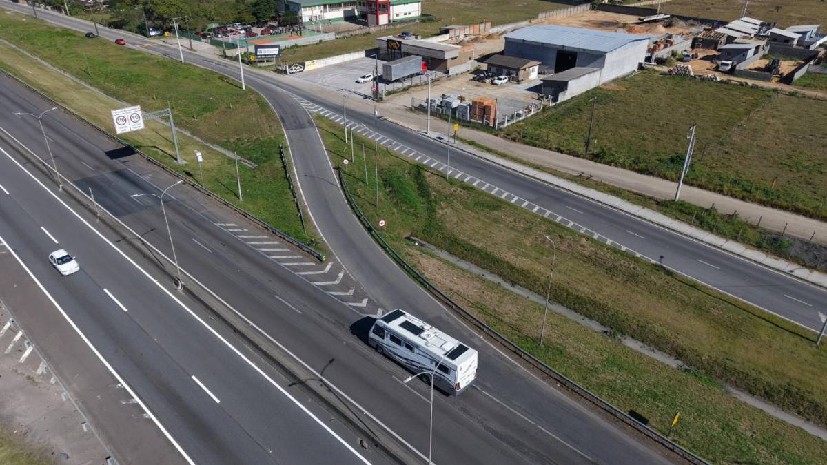 Acesso ao km 276 da BR-101 em Imbituba será alterado a partir de 30 de julho — foto 1