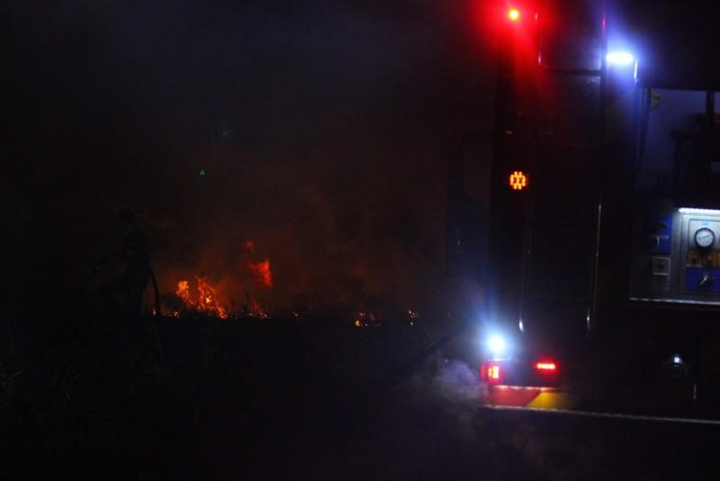 Casa é atingida por incêndio em Sombrio
