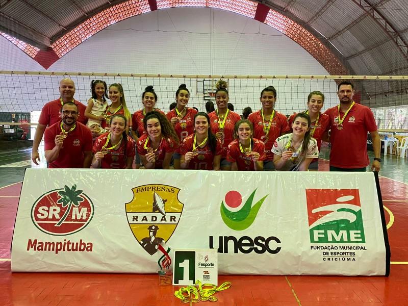Criciúma é campeã da etapa regional dos Jasc nas modalidades de vôlei e bocha feminino