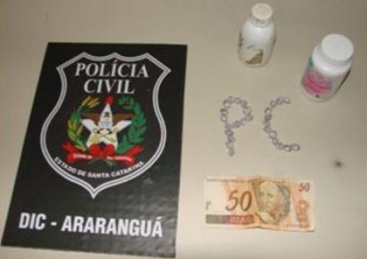 Homem preso por tráfico de drogas em Timbé do Sul