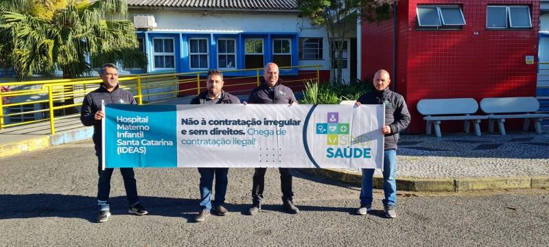 SindiSaúde protesta contra supostas contratações irregulares no HMISC