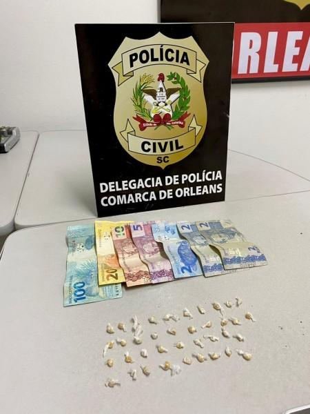 Orleans: traficante de drogas é preso em flagrante no bairro Coloninha