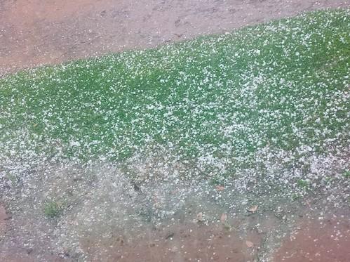Chuva com granizo é registrada em Timbé do Sul 