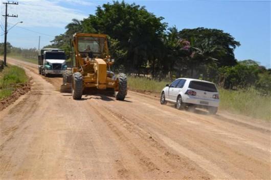 Estradas vicinais de Cocal do Sul recebem atenção da secretaria de Obras