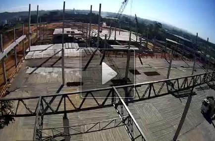 Nações Shopping: câmeras transmitem evolução das obras em tempo real