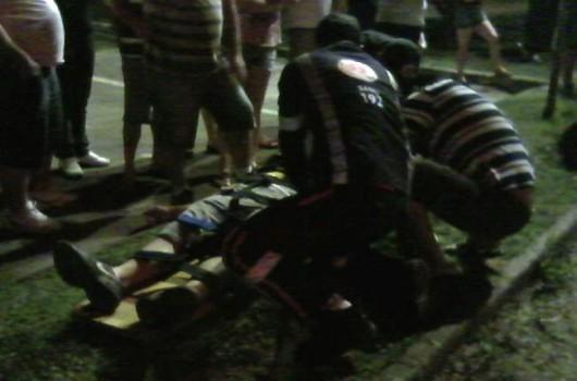 Acidente entre carro e motocicleta deixa um ferido em Lauro Müller